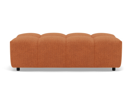 Pouf en tissu texturé Adelaide