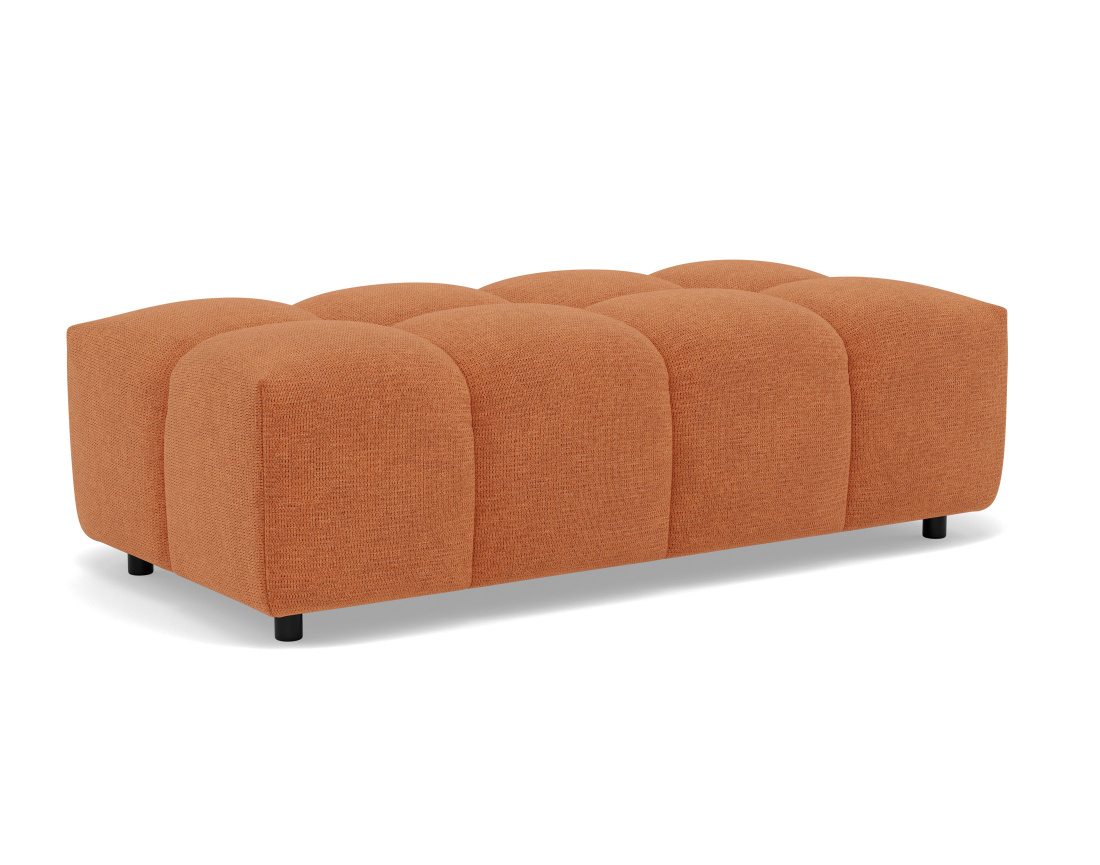 Pouf en tissu texturé Adelaide