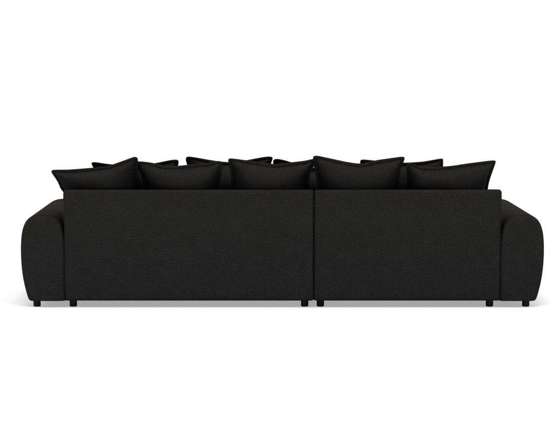 Canapé d'angle réversible 4 places en tissu texturé Adelaide