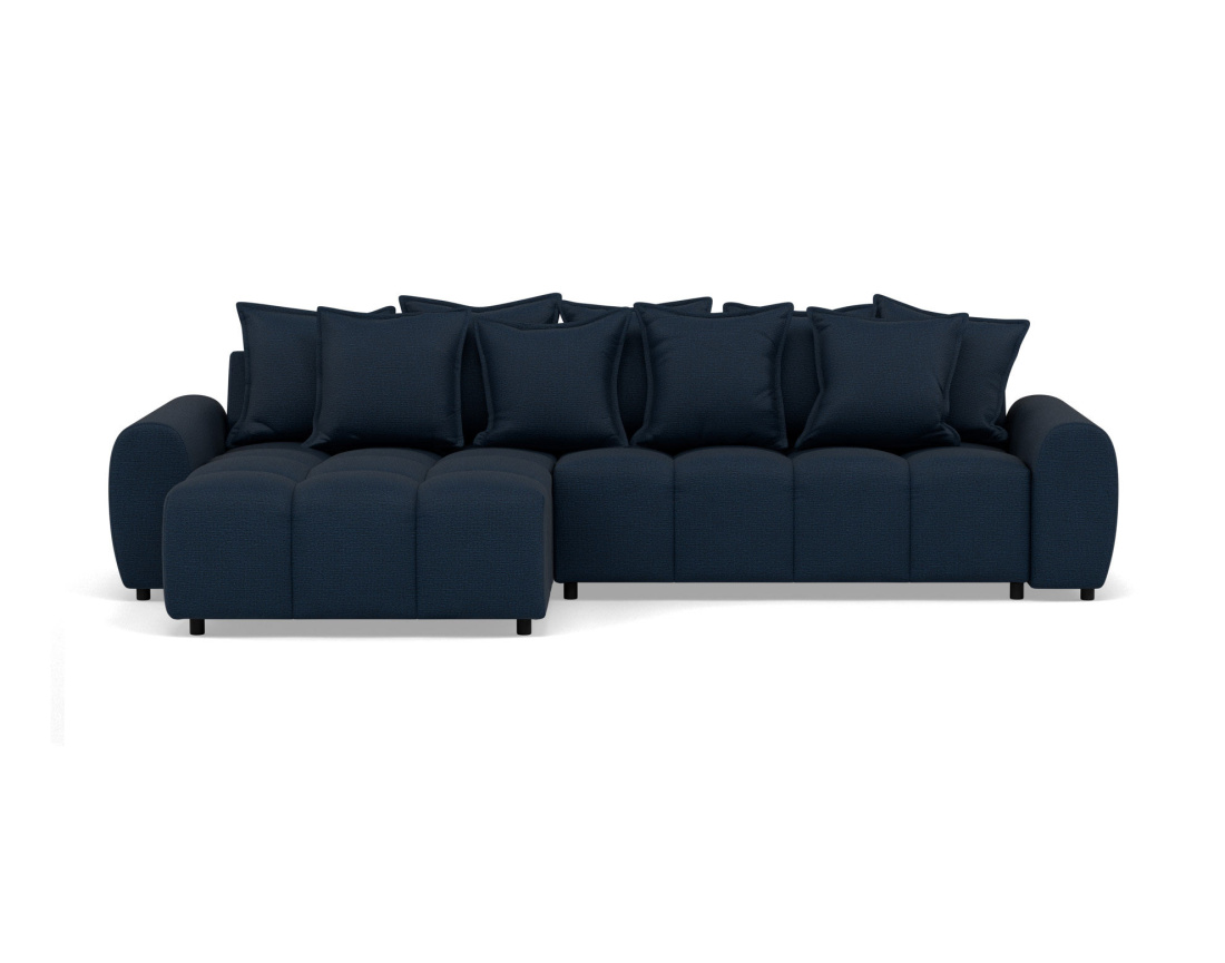 Canapé d'angle réversible 4 places en tissu texturé Adelaide