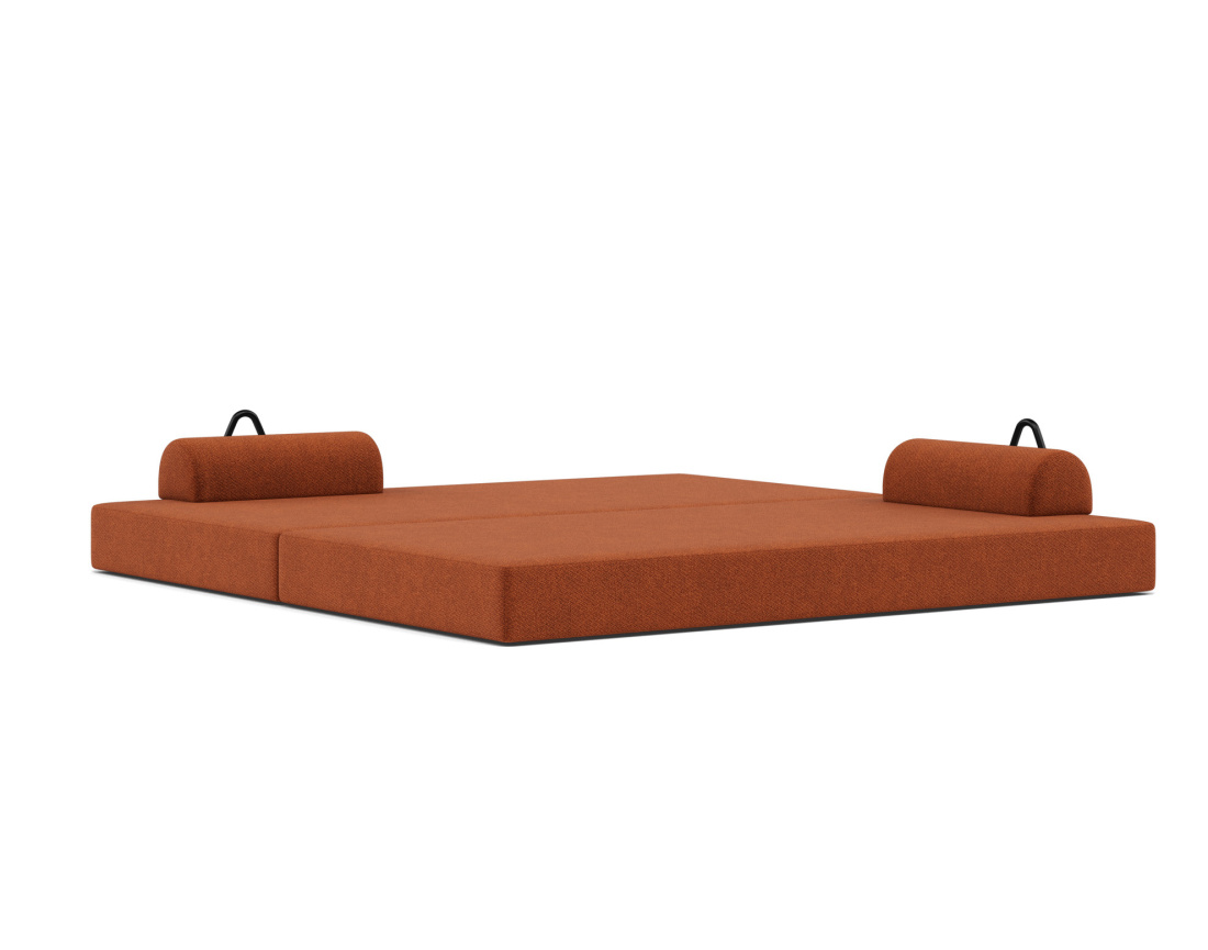 Canapé 3 places convertible en velours texturé Astral