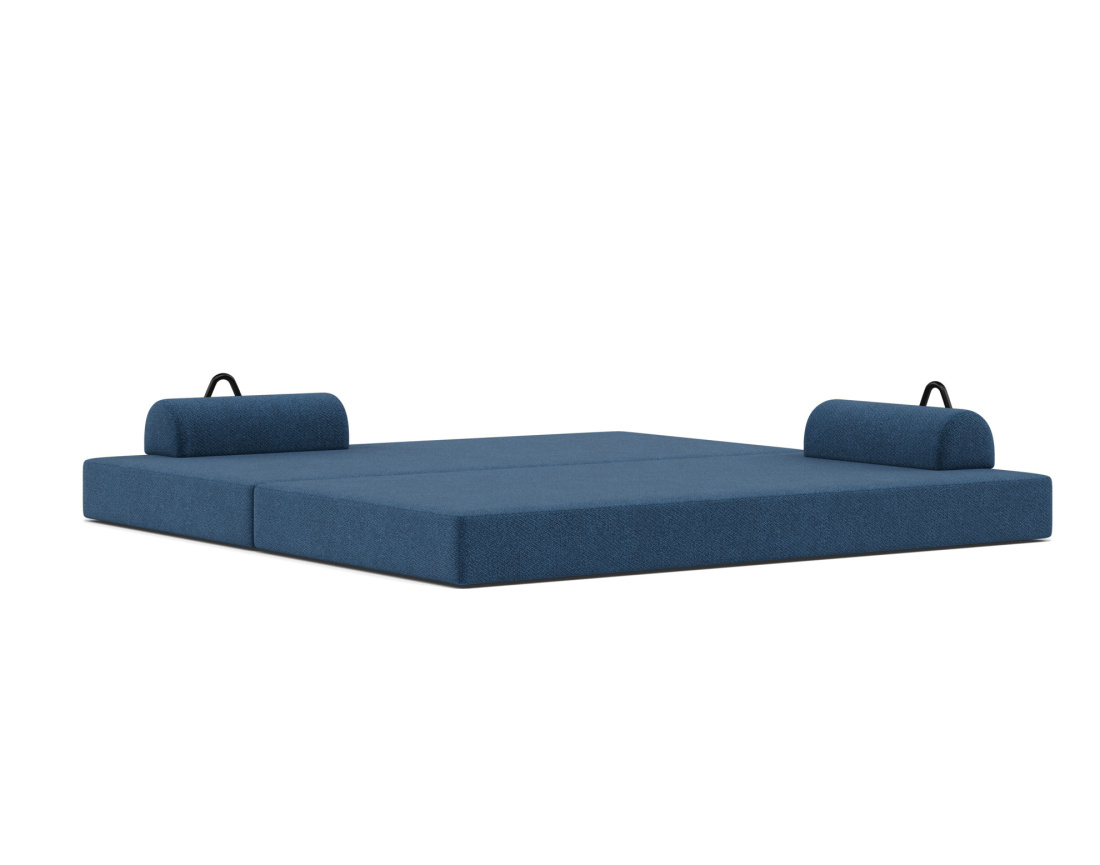 Canapé 3 places convertible en velours texturé Astral