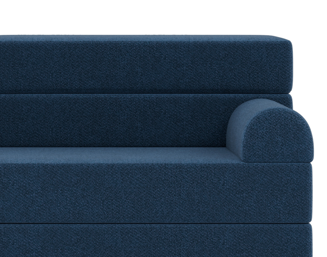 Canapé 3 places convertible en velours texturé Astral