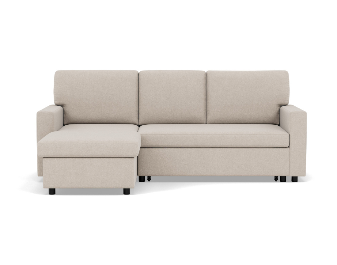 Canapé d’angle 4 places en tissu convertible avec coffre Meiya Canapé d’angle 4 places en tissu convertible avec coffre Meiya