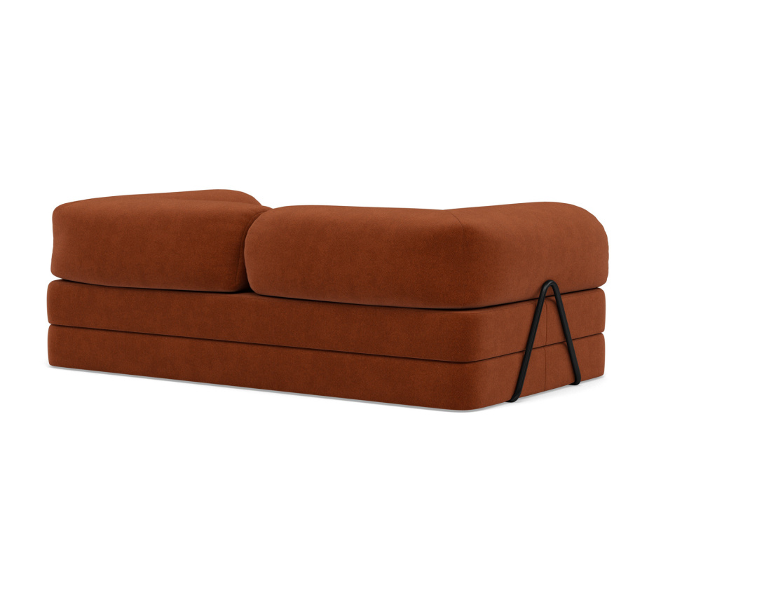 Canapé 3 places convertible en velours texturé Nebula