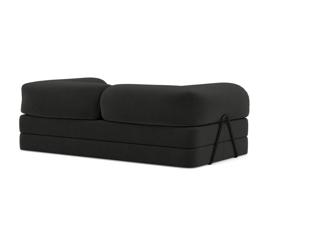 Canapé 3 places convertible en velours texturé Nebula