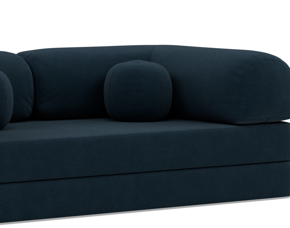 Canapé 3 places convertible en velours texturé Nebula