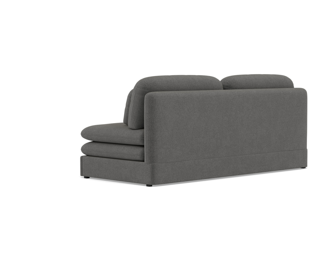 Canapé 3 places convertible déplimousse en velours texturé Ysal