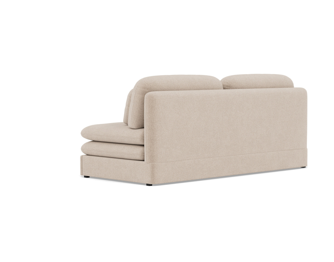 Canapé 3 places convertible déplimousse en velours texturé Ysal