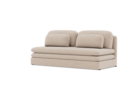 Canapé 3 places convertible déplimousse en velours texturé Ysal