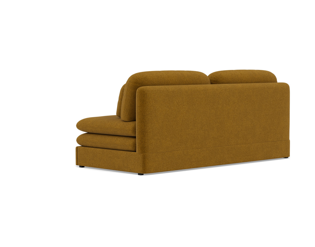 Canapé 3 places convertible déplimousse en velours texturé Ysal