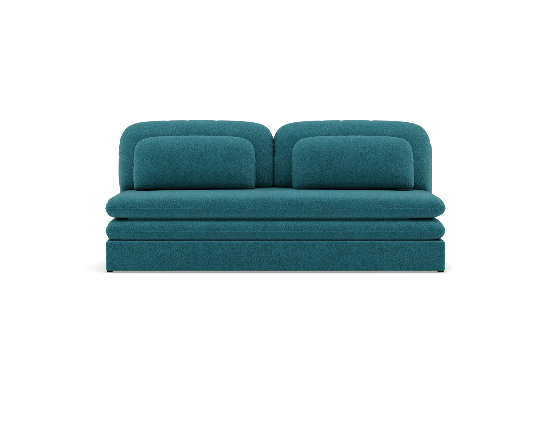 Canapé 3 places convertible déplimousse en velours texturé Ysal