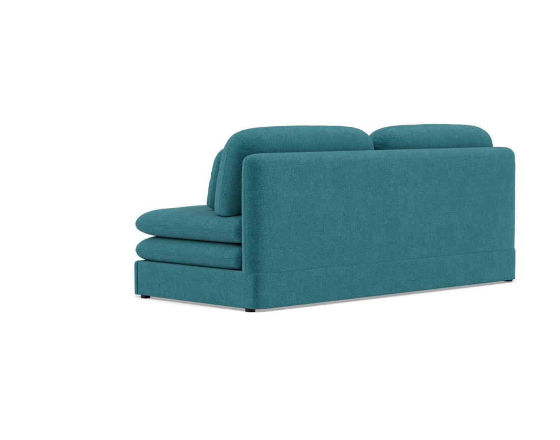 Canapé 3 places convertible déplimousse en velours texturé Ysal