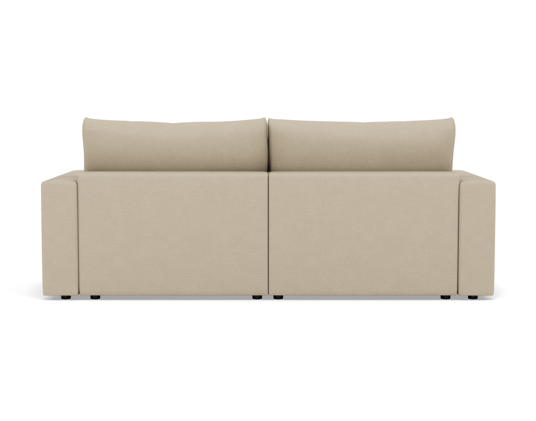 Canapé d'angle réversible 4 places convertible avec coffre en tissu texturé Daryl Canapé d'angle réversible 4 places convertible avec coffre en tissu texturé Daryl