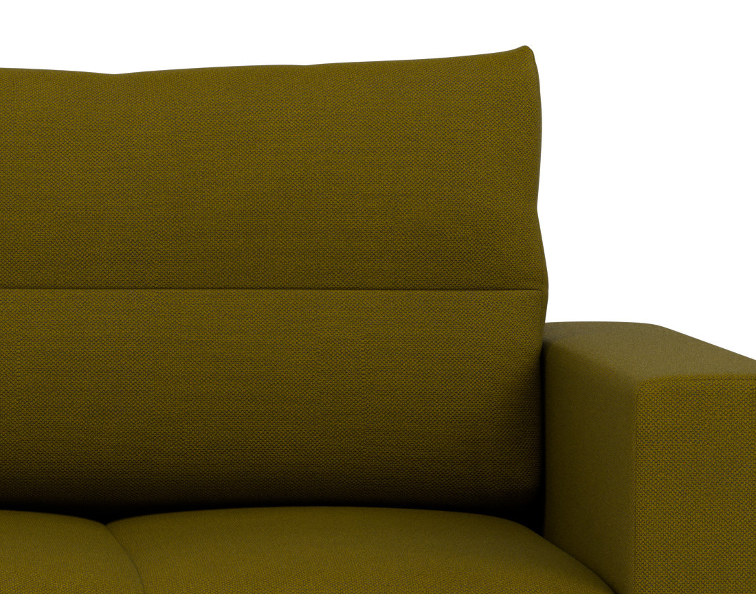 Canapé d'angle réversible 4 places convertible avec coffre en tissu texturé Daryl