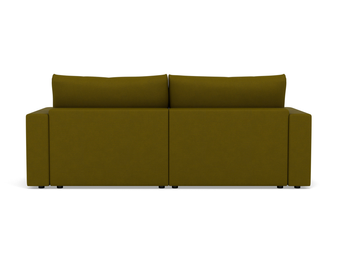 Canapé d'angle réversible 4 places convertible avec coffre en tissu texturé Daryl