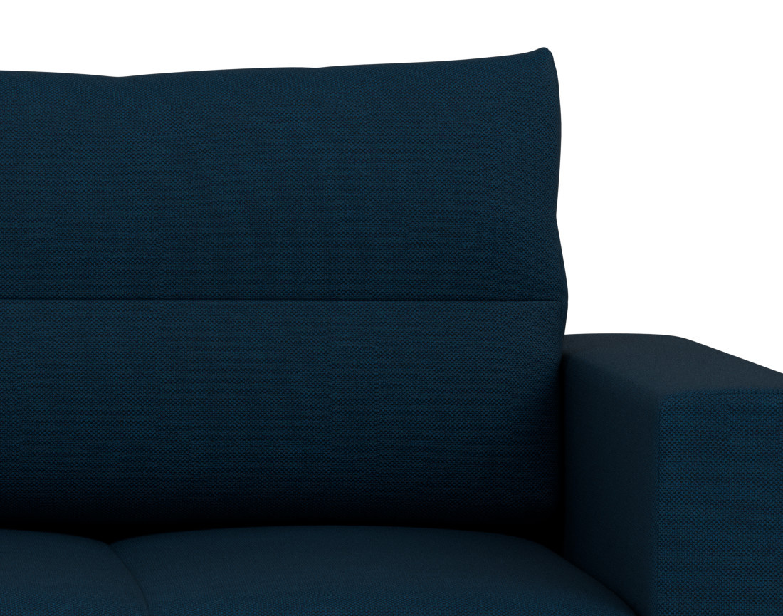 Canapé d'angle réversible 4 places convertible avec coffre en tissu texturé Daryl