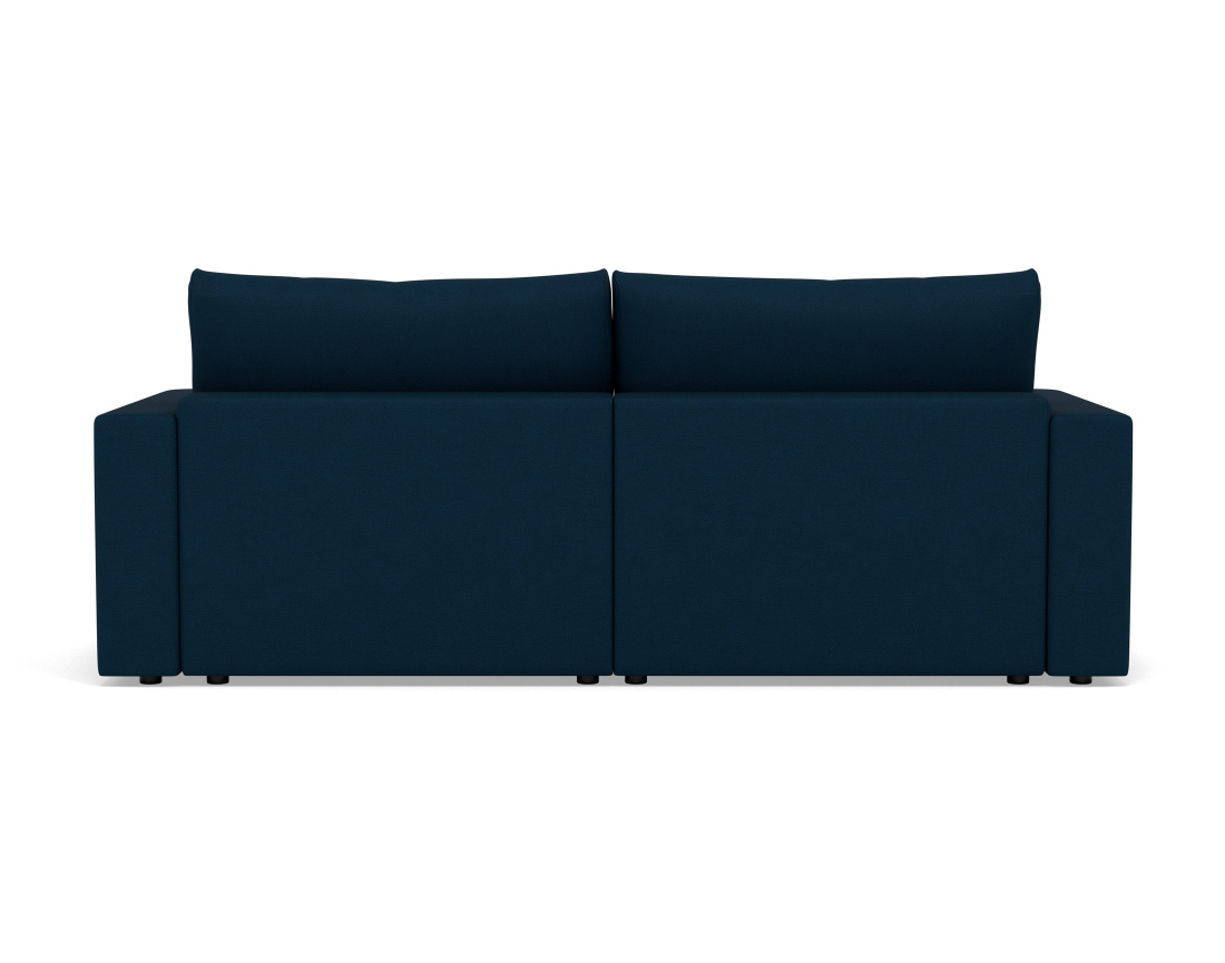 Canapé d'angle réversible 4 places convertible avec coffre en tissu texturé Daryl