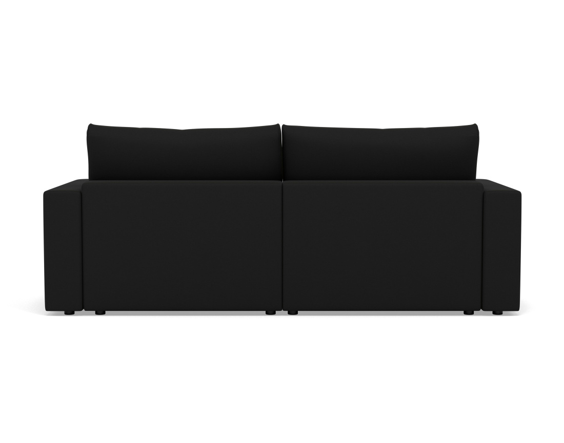 Canapé d'angle réversible 4 places convertible avec coffre en tissu texturé Daryl