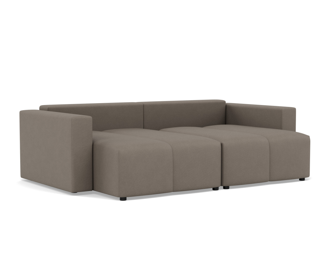 Canapé d'angle réversible 4 places convertible avec coffre en tissu texturé Daryl Canapé d'angle réversible 4 places convertible avec coffre en tissu texturé Daryl