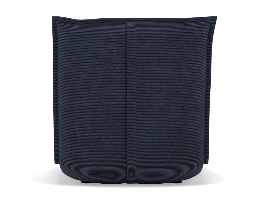 Banquette 1 place convertible clic-clac en velours côtelé Candice