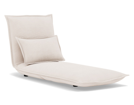 Banquette 1 place convertible clic-clac en velours côtelé Candice