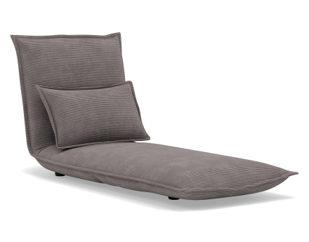 Banquette 1 place convertible clic-clac en velours côtelé Candice