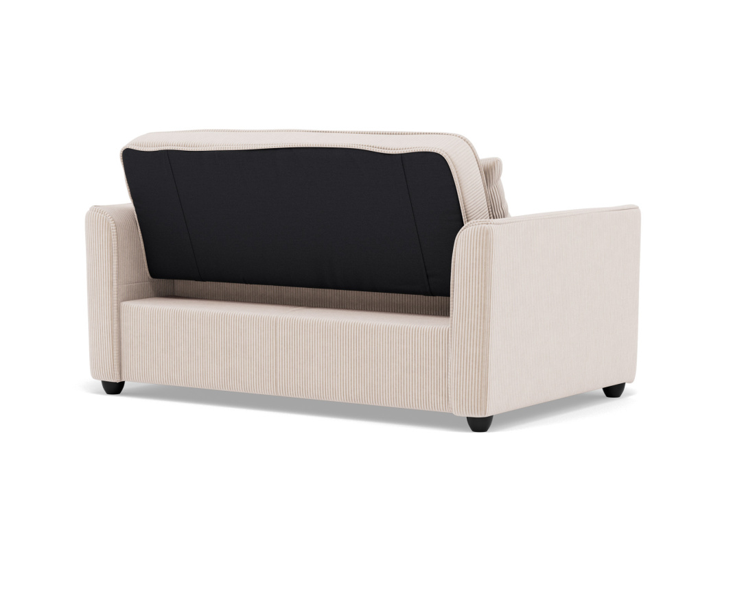 Canapé droit 2 places convertible en velours côtelé Ernest Canapé droit 2 places convertible en velours côtelé Ernest