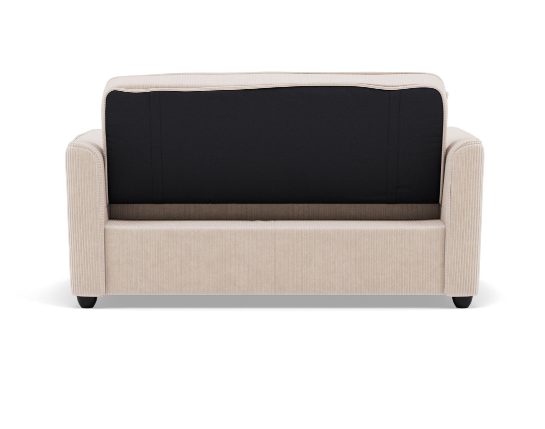 Canapé droit 2 places convertible en velours côtelé Ernest Canapé droit 2 places convertible en velours côtelé Ernest