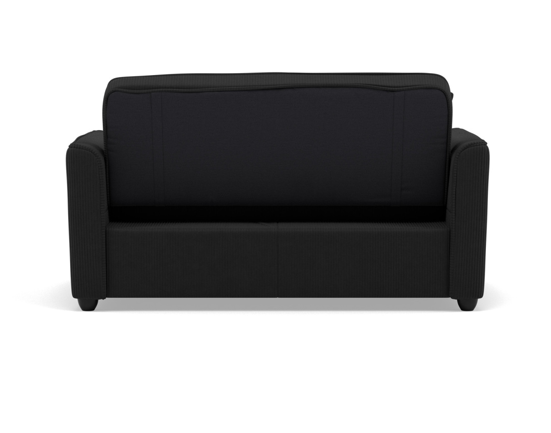 Canapé droit 2 places convertible en velours côtelé Ernest Canapé droit 2 places convertible en velours côtelé Ernest