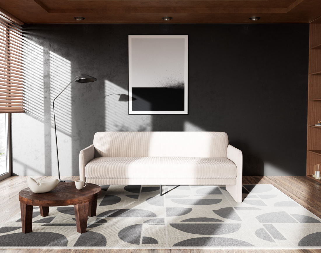 Canapé convertible clic-clac 3 places en velours côtelé Mathis Canapé convertible clic-clac 3 places en velours côtelé Mathis