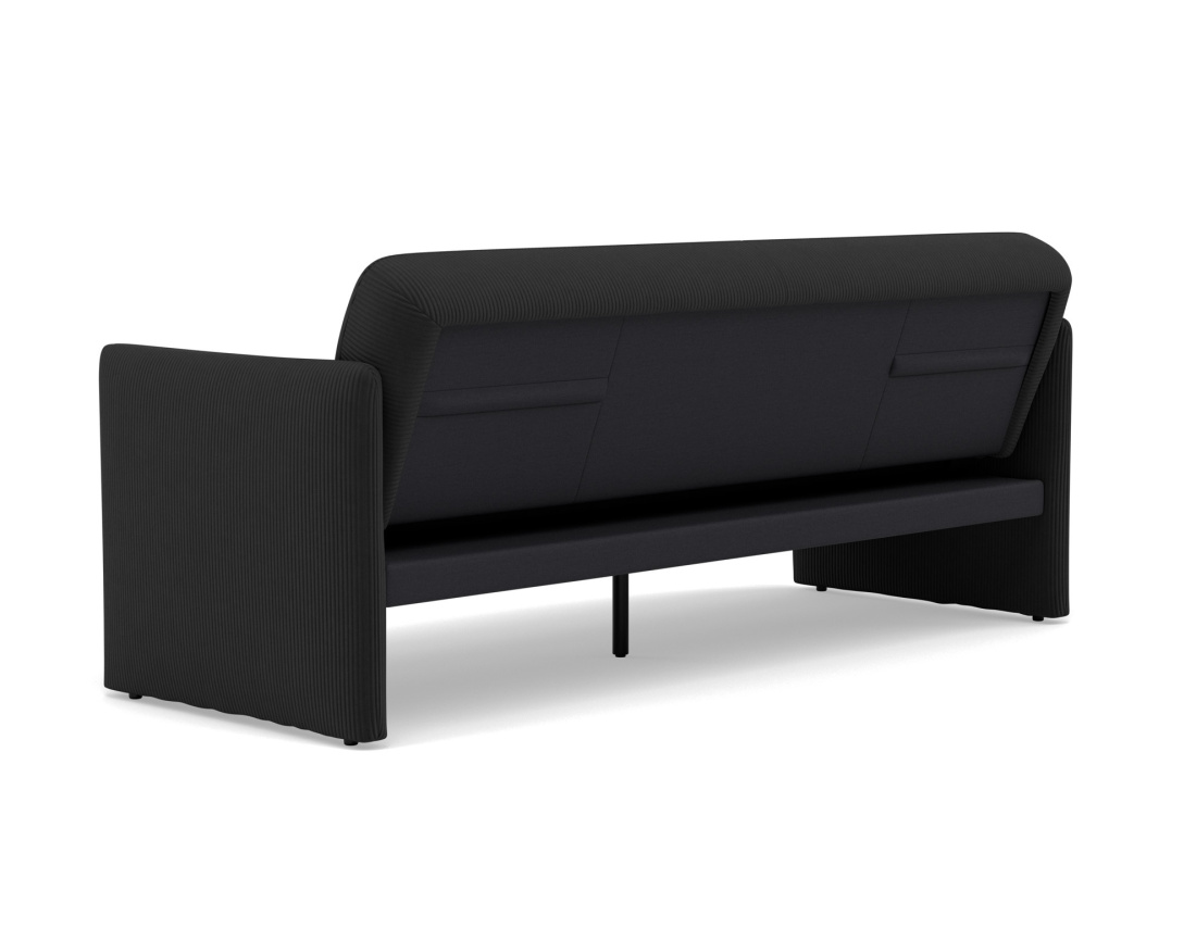 Canapé convertible clic-clac 3 places en velours côtelé Mathis Canapé convertible clic-clac 3 places en velours côtelé Mathis