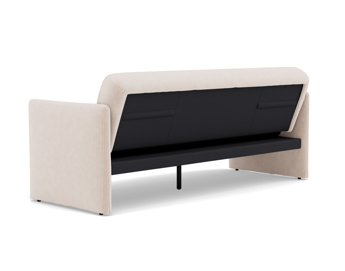 Canapé convertible clic-clac 3 places en velours côtelé Mathis Canapé convertible clic-clac 3 places en velours côtelé Mathis