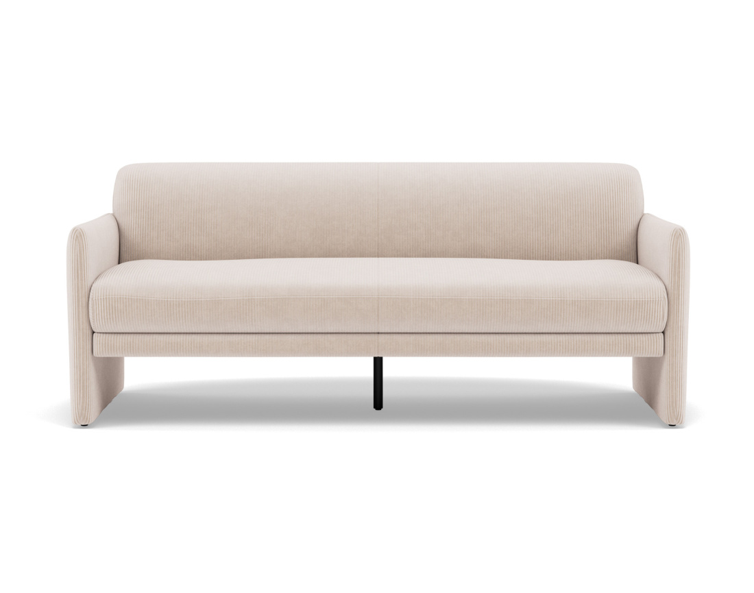 Canapé convertible clic-clac 3 places en velours côtelé Mathis Canapé convertible clic-clac 3 places en velours côtelé Mathis