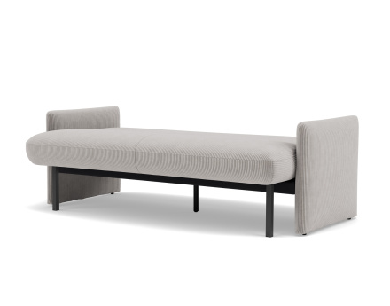 Canapé convertible clic-clac 3 places en velours côtelé Mathis