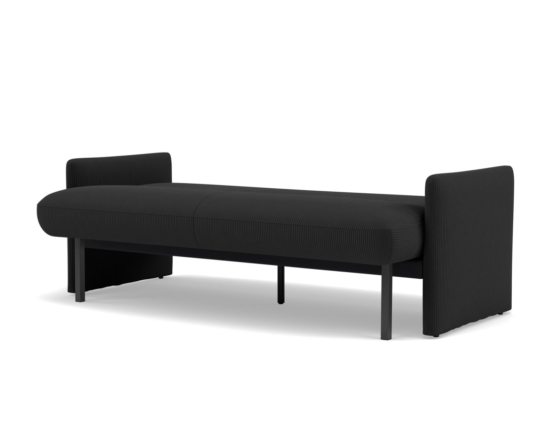 Canapé convertible clic-clac 3 places en velours côtelé Mathis Canapé convertible clic-clac 3 places en velours côtelé Mathis