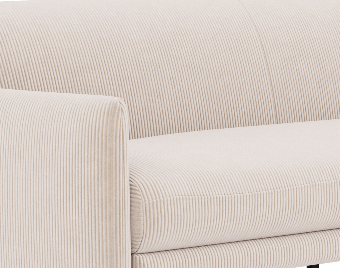 Canapé convertible clic-clac 3 places en velours côtelé Mathis Canapé convertible clic-clac 3 places en velours côtelé Mathis