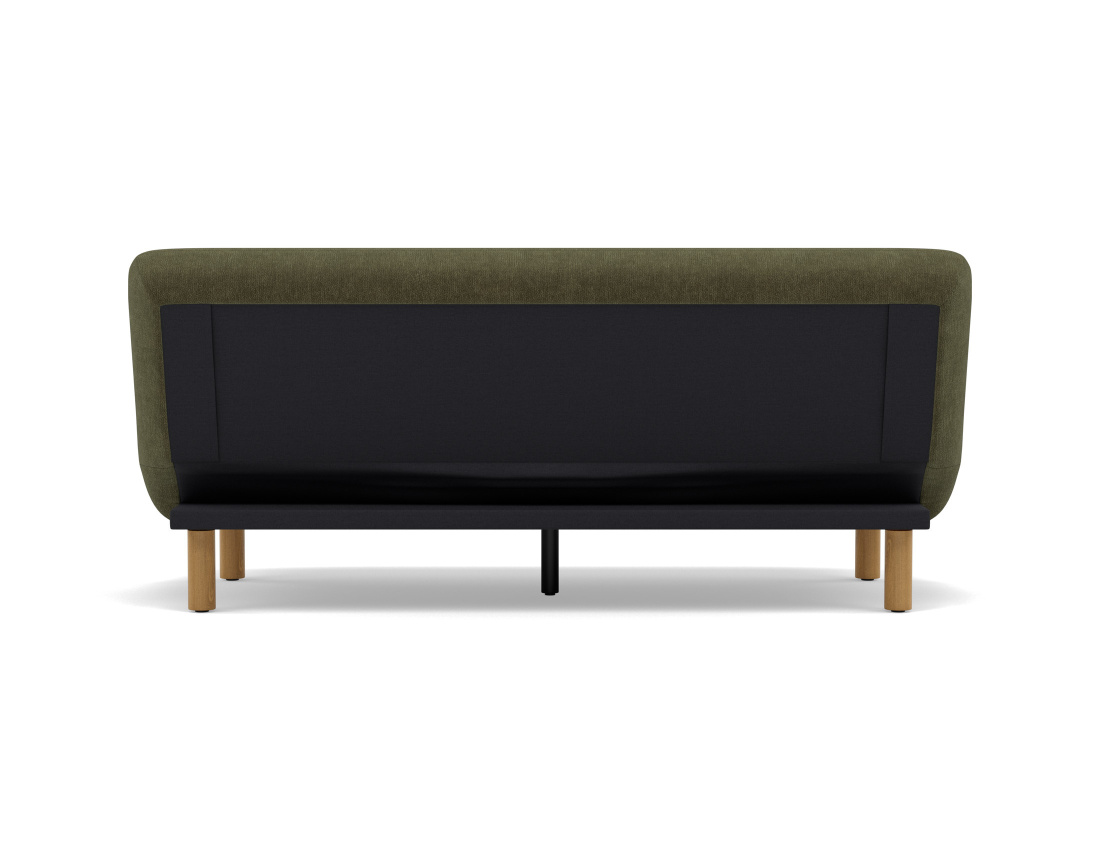 Banquette 2 places convertible clic-clac en velours texturé Soan