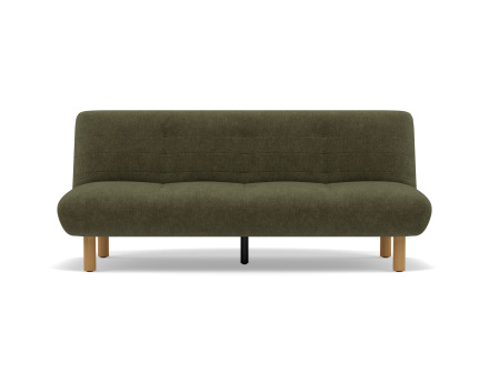 Banquette 2 places convertible clic-clac en velours texturé Soan