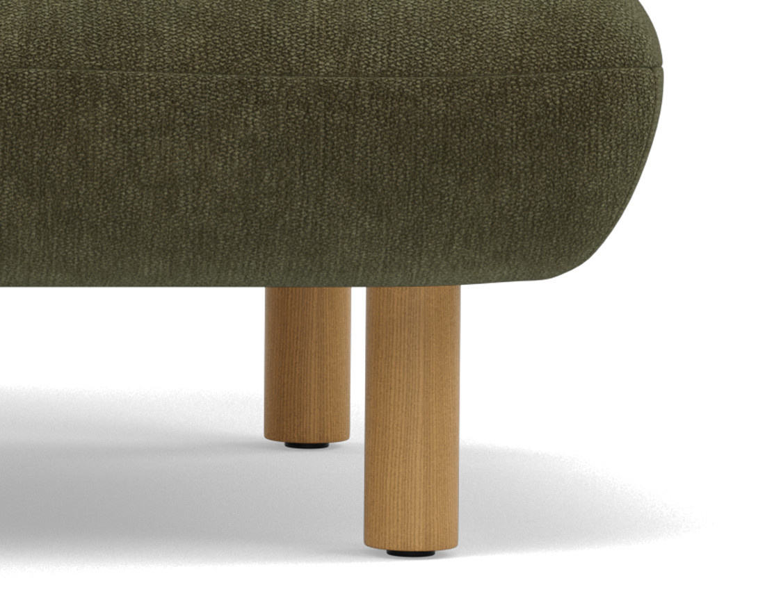 Banquette 2 places convertible clic-clac en velours texturé Soan