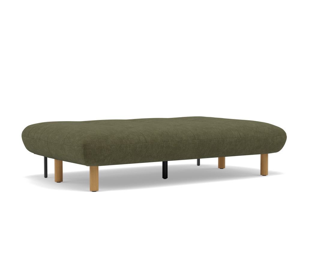 Banquette 2 places convertible clic-clac en velours texturé Soan