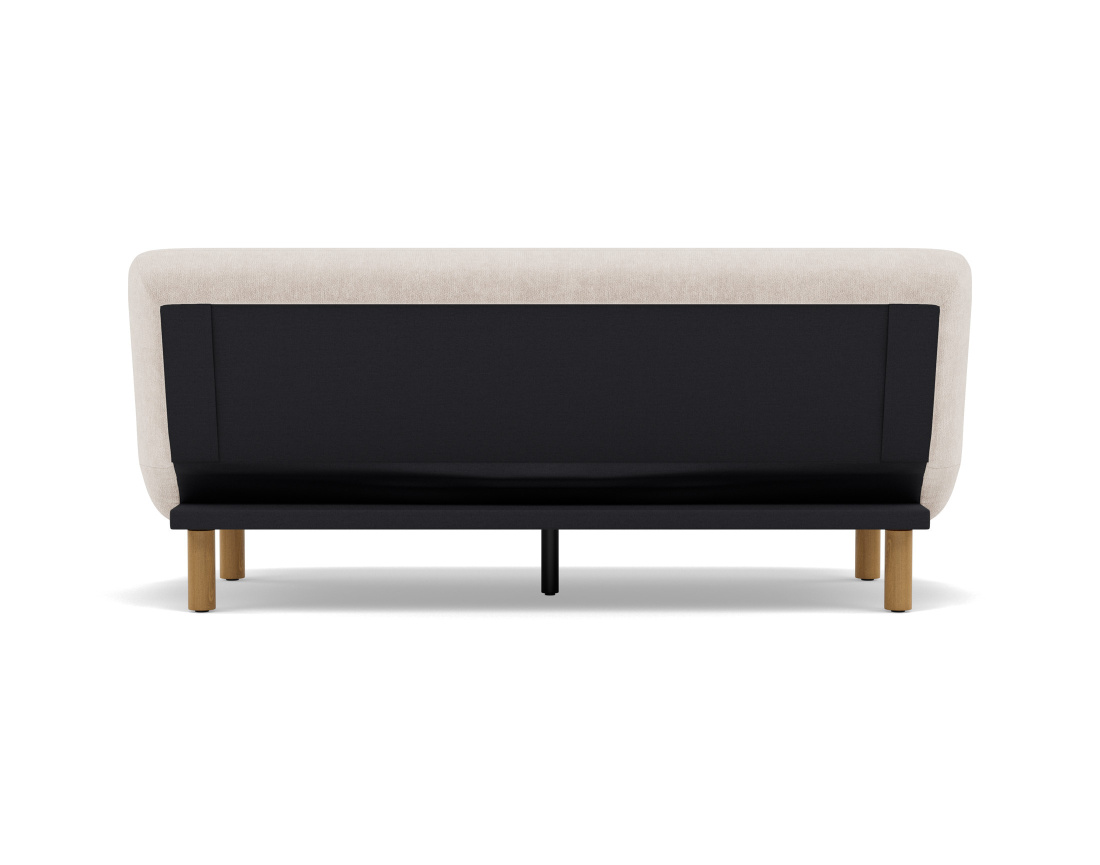 Banquette 2 places convertible clic-clac en velours texturé Soan