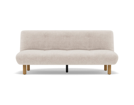 Banquette 2 places convertible clic-clac en velours texturé Soan