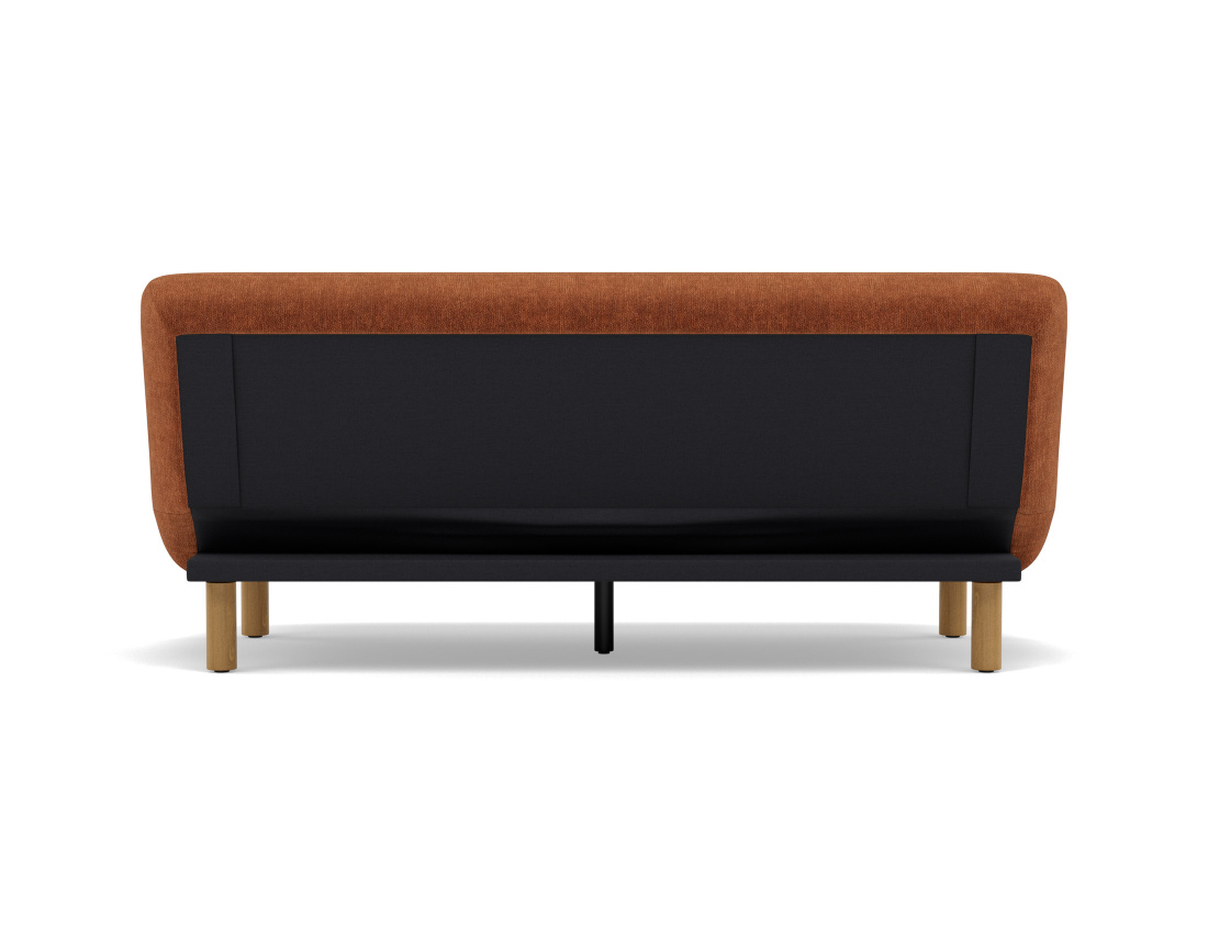 Banquette 2 places convertible clic-clac en velours texturé Soan Banquette 2 places convertible clic-clac en velours texturé Soan