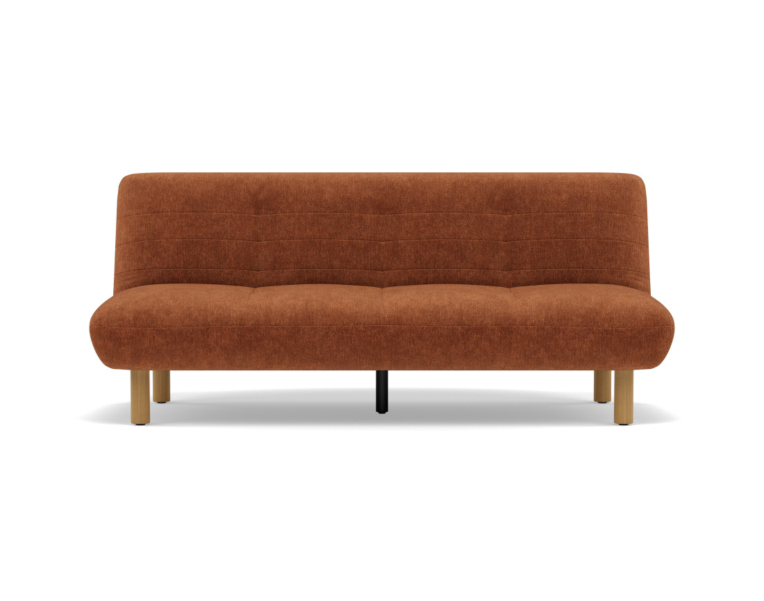 Banquette 2 places convertible clic-clac en velours texturé Soan Banquette 2 places convertible clic-clac en velours texturé Soan