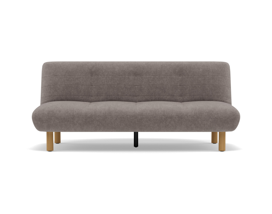 Banquette 2 places convertible clic-clac en velours texturé Soan