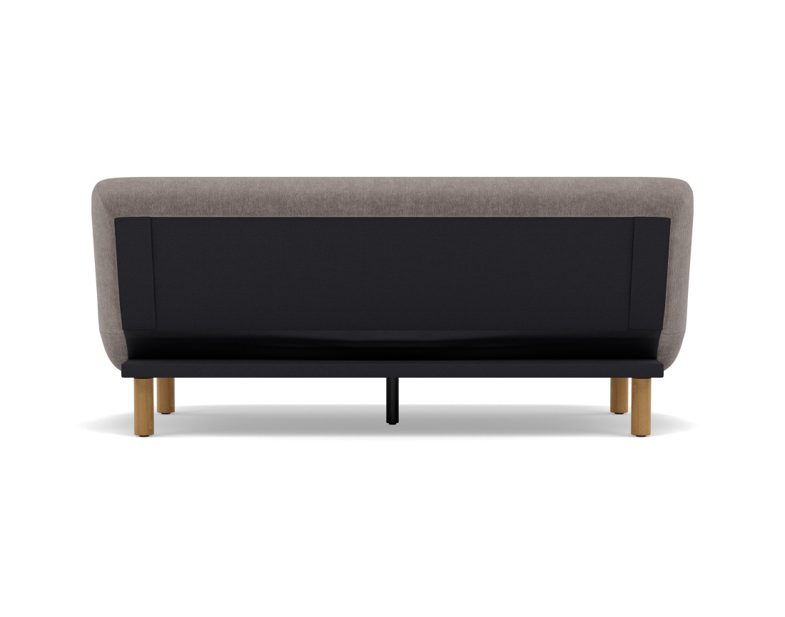Banquette 2 places convertible clic-clac en velours texturé Soan