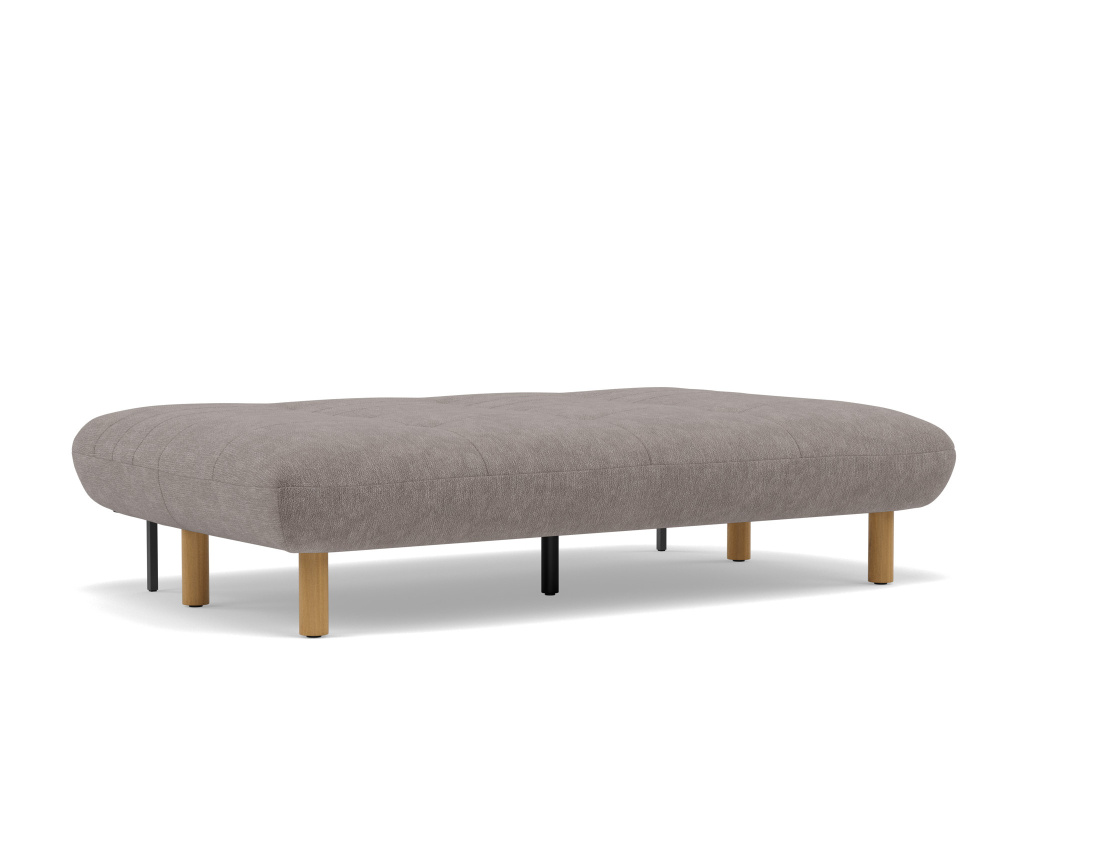 Banquette 2 places convertible clic-clac en velours texturé Soan