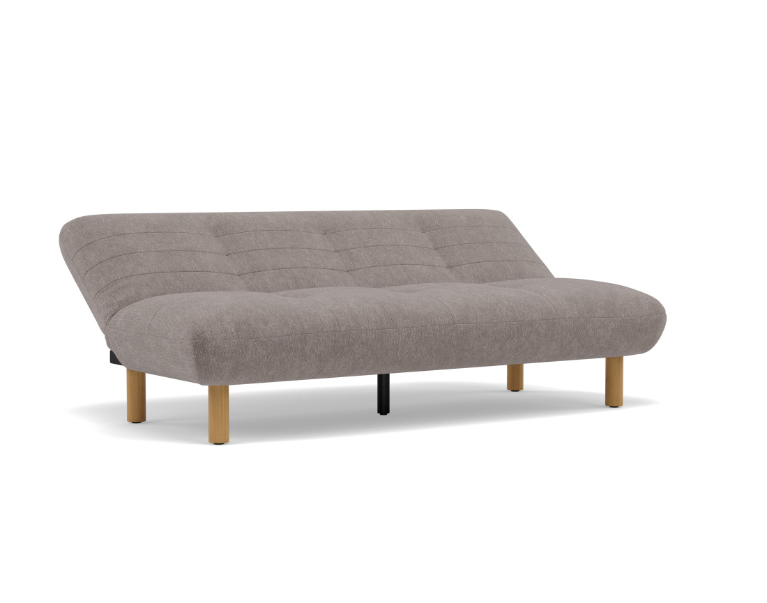 Banquette 2 places convertible clic-clac en velours texturé Soan