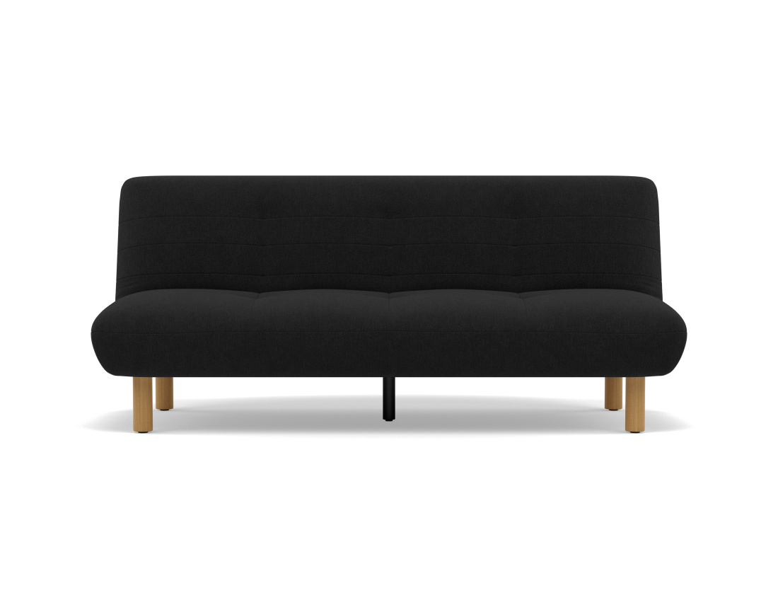 Banquette 2 places convertible clic-clac en velours texturé Soan Banquette 2 places convertible clic-clac en velours texturé Soan